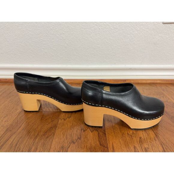 B45 Swedish Hasbeens Bettan Clogs EU 35 US 5 Scandi Cottagecore Indie Sleaze - Picture 4 of 12